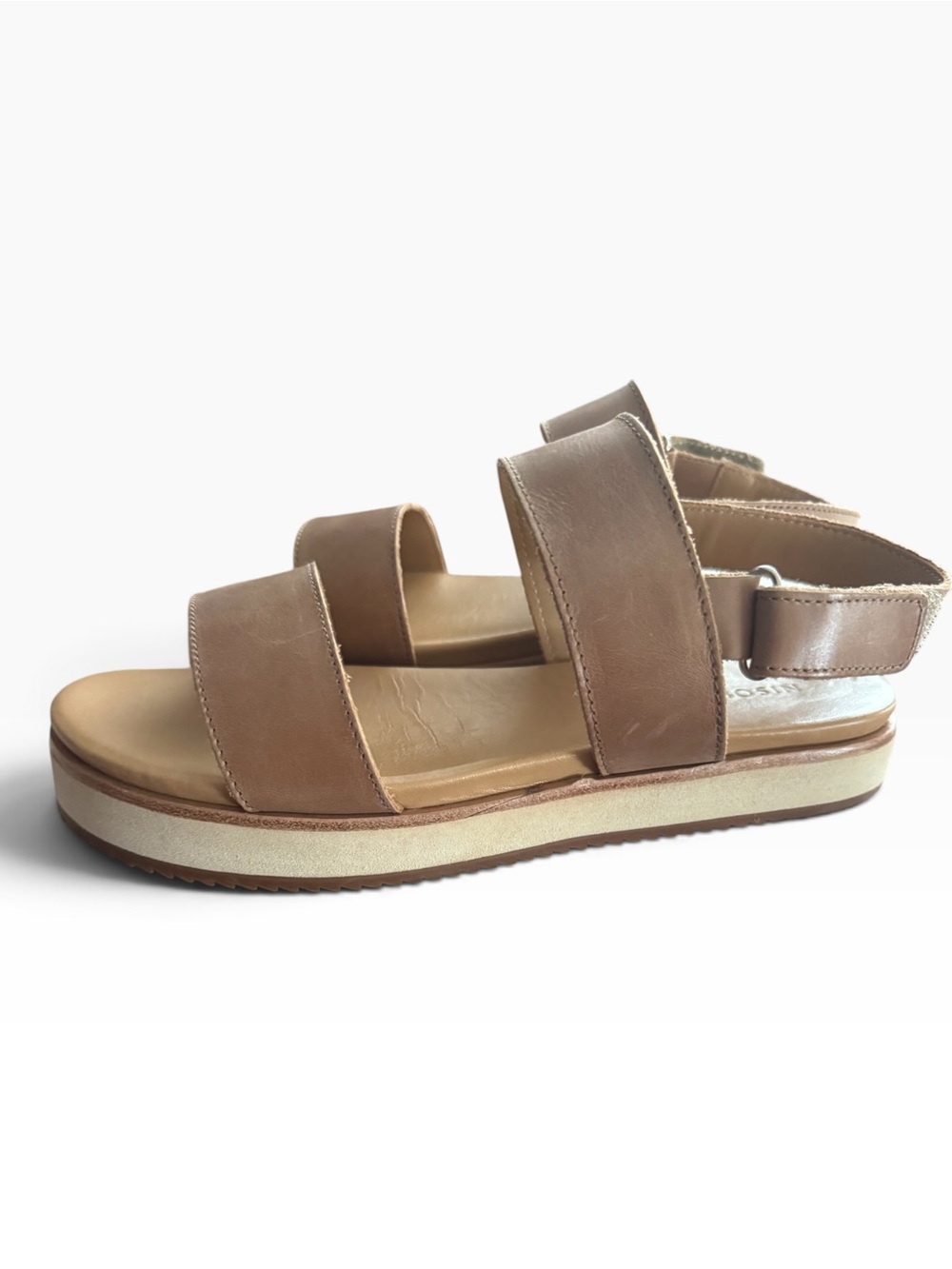 Nisolo Go-To Flatform Sandals in almond